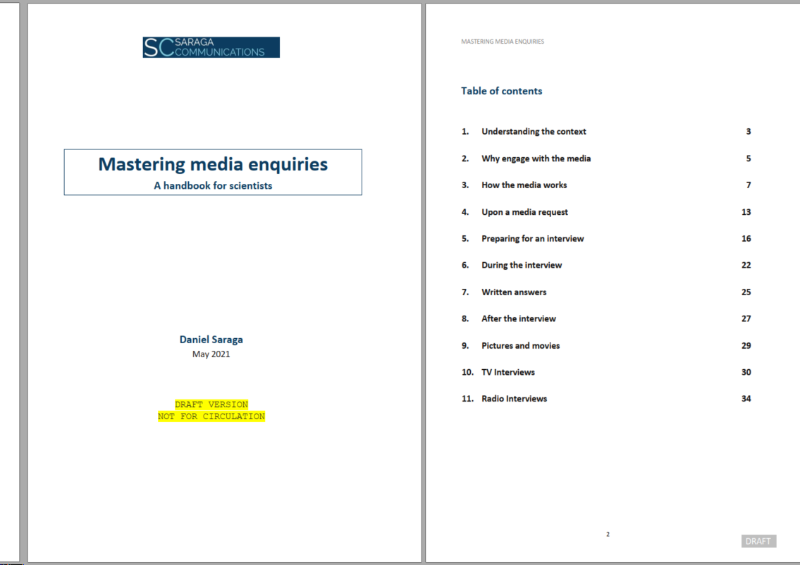 Media training for scientists: Be in control with journalists Media training for scientists: Be in control with journalists